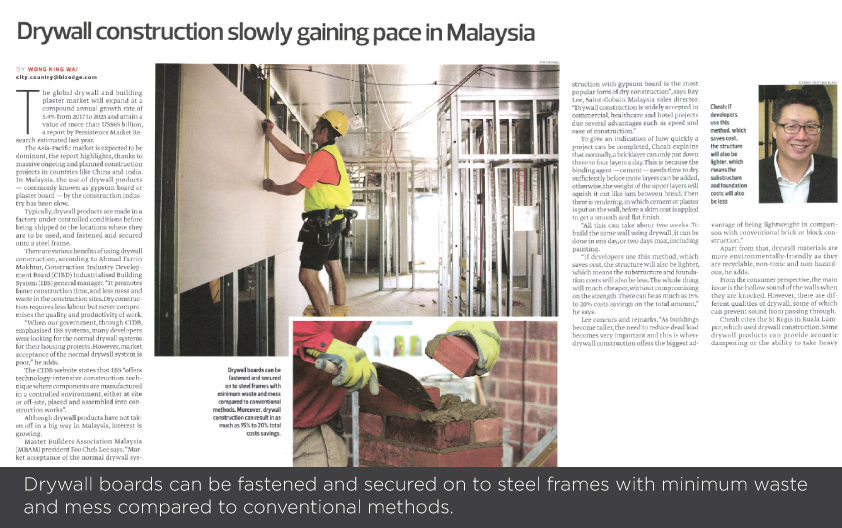Drywall Construction Industry in Malaysia