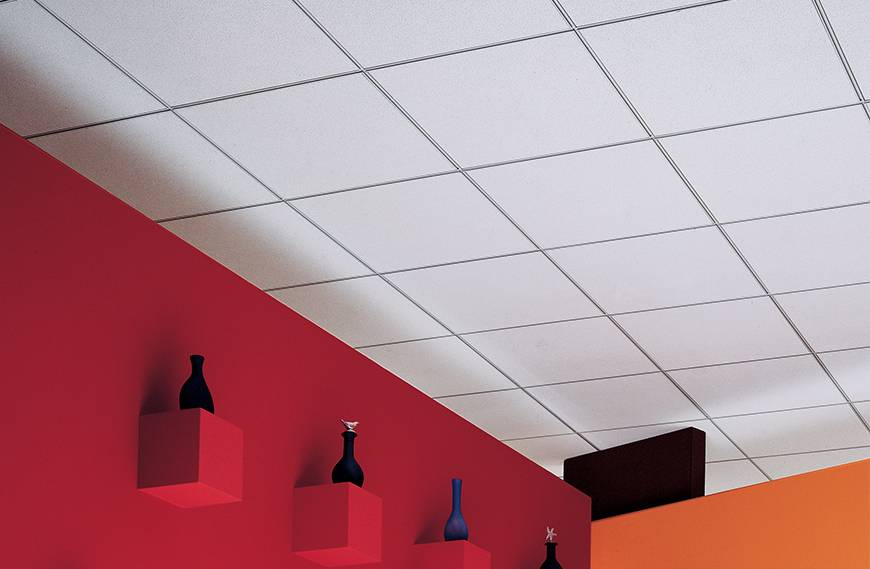 Photo of an installed Olympia Micro™ ClimaPlus™ Acoustical Ceiling Panels